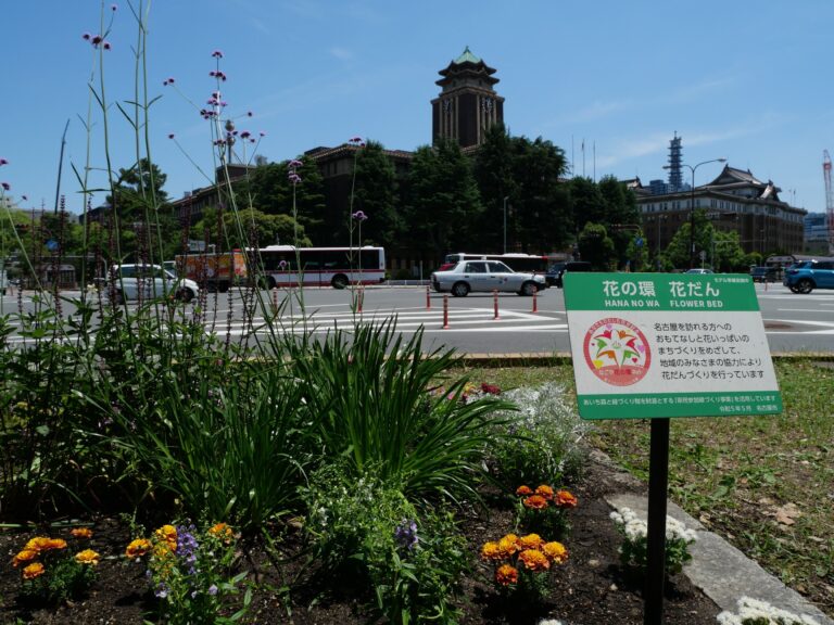 「花の環花だん」初夏の花植え講習会（市役所前）開催しました　